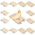 thumbnail image 1 of Soporte plano de madera para pájaros con plataforma para pájaros, 12 unidades, 1 of 7