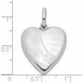 thumbnail image 3 of Sterling Silver Rhodium-Plated 20mm Footprints Heart Swing Locket (29 X 19.5) Made In Hong Kong -Jewelry By Sweet Pea, 3 of 8