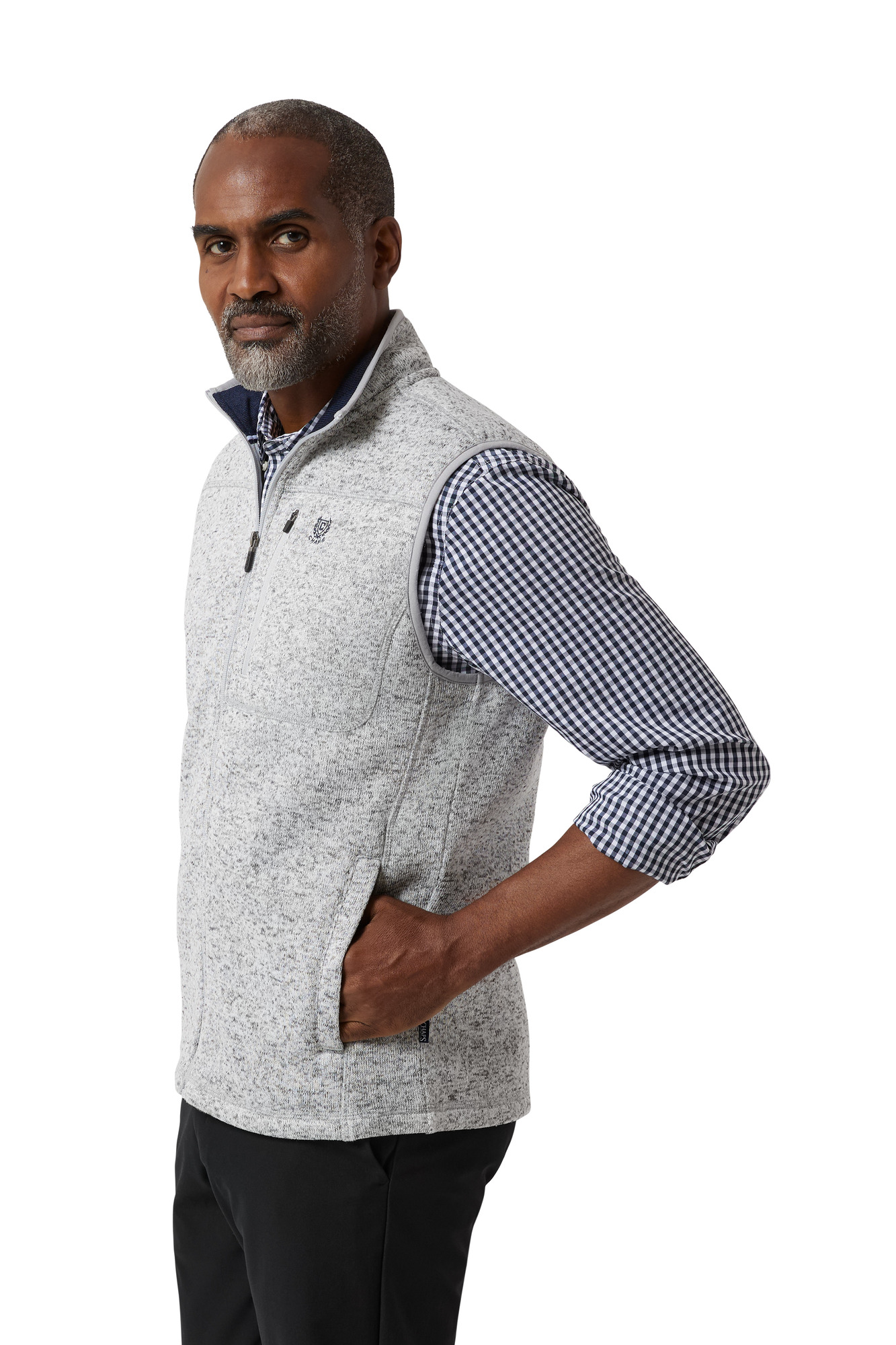 Chaps Men's & Big Men's Sweater Fleece Vest