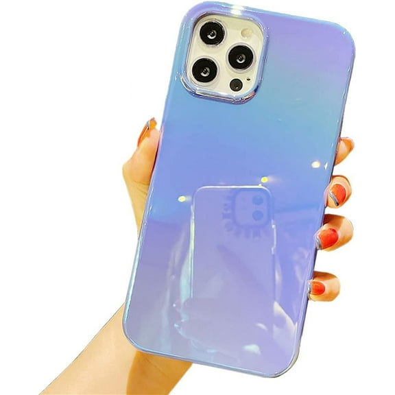 for iPhone 12 Pro Max Case for Girls Women Men Lacer Sparkle Bling Slim Fit Shockproof Protective PC Hard Back Cover Flexible Soft TPU Silicone Bumper Phone Case for iPhone 12 Pro Max 6.7 inch-Blue