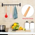 thumbnail image 3 of Juego de utensilios de cocina de silicona de 2 piezas con soporte - Herramientas de cocina de regalo de cocina y juegos de utensilios de madera de silicona, 3 of 5