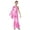 Pink, variant on Kids Girls Shiny Jazz Cha Cha Dance Jumpsuit Flared Long Sleeve One Shoulder Hip Hop Dance Unitards for Competitions Pink 10