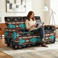 thumbnail image 5 of Xixirimido Recliner Cover with Pockets Reclining Slipcover for 2 Seat 6-Pieces Recliner Chair Cover for Recliner Furniture Protector for Kid Pet, Aztec Tribe Geometric, 5 of 8