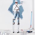 thumbnail image 3 of LANKANG Adjustable Aluminum Drywall Stilts Painter Walking Support Tool Silver, 3 of 8