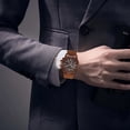 thumbnail image 4 of Hearth & Gear Men's Hand Canvas Rubber Strap Precise Timing Men's Fashion Leisure Business Hand Precise Timing Watch Smart Watch Rechargeable Wristwatch The Small Dial Smart Watch with Step Counter, 4 of 5
