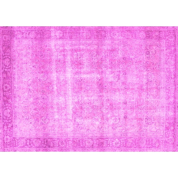 Ahgly Company Indoor Rectangle Persian Pink Traditional Area Rugs, 5' x 7'