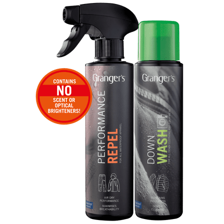 Grangers Down Wash & Performance Repel Waterproofing Spray For Outerwear / Adds NO