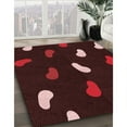 thumbnail image 3 of Ahgly Company Machine Washable Indoor Square Transitional Chocolate Brown Area Rugs, 5' Square, 3 of 7