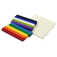 thumbnail image 3 of Paquete de 100 bloques de cubos de plástico multienlace con tablero para niños Zulema Cubos de conteo de enlaces matemáticos, 3 of 8