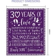thumbnail image 4 of 30th Anniversary Wedding Gifts Blanket 60"x50" - 30th Anniversary Wedding Gifts for Couples/Wife - Romantic Gifts for Her - 30th Anniversary Decorations - 30th Anniversary Wedding Gift Ideas, 4 of 5