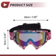 thumbnail image 4 of Gafas de montar para motocicleta Unique Bargains, gafas de ciclismo de lente azul púrpura, marco rosa púrpura blanco azul, 4 of 6