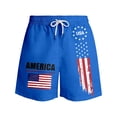 thumbnail image 5 of CONZONE Independence Day Mens Casual Shorts Elastic Waist Drawstring 4Th Of July Shorts For Men Patriotic Usa Flag Graphic Lightweight Loose Fit July 4Th Shorts With Pockets, 5 of 5