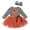 Orange, variant on Mercatoo Toddler Baby Halloween Outfits Kids Girls Pumpkin Print Long Sleeve Dress Striped Skirts Halloween Day Clothes