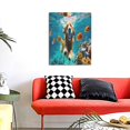 thumbnail image 4 of Rateoe Dog Underwater Adventure Pattern Decorative Picture – Unique Modern Wall Art, Ready-to-Hang Canvas Print for Home (Vertical), 4 of 6