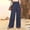Blue, variant on Jerdar Womens Wide Leg Pants Palazzo Casual Flowy Elastic Waist Pant Dressy Long Lounge with Pockets Summer Spring Outfits L