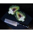 thumbnail image 3 of Regalia Nakiri (Usuba) Vegetable Chef Knife: Best 6-Inch Japanese AUS10 67-layer high Carbon Stainless Damascus Steel Asian Vegetable Cleaver Shaped Blade W/Hammered Finish, G-10 Handle, 3 of 4