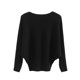 thumbnail image 1 of Suéter de cuello redondo para mujer, nuevo jersey de punto con cuello redondo, manga larga, holgado, estilo europeo y de talla grande, con cuentas de uñas., 1 of 5