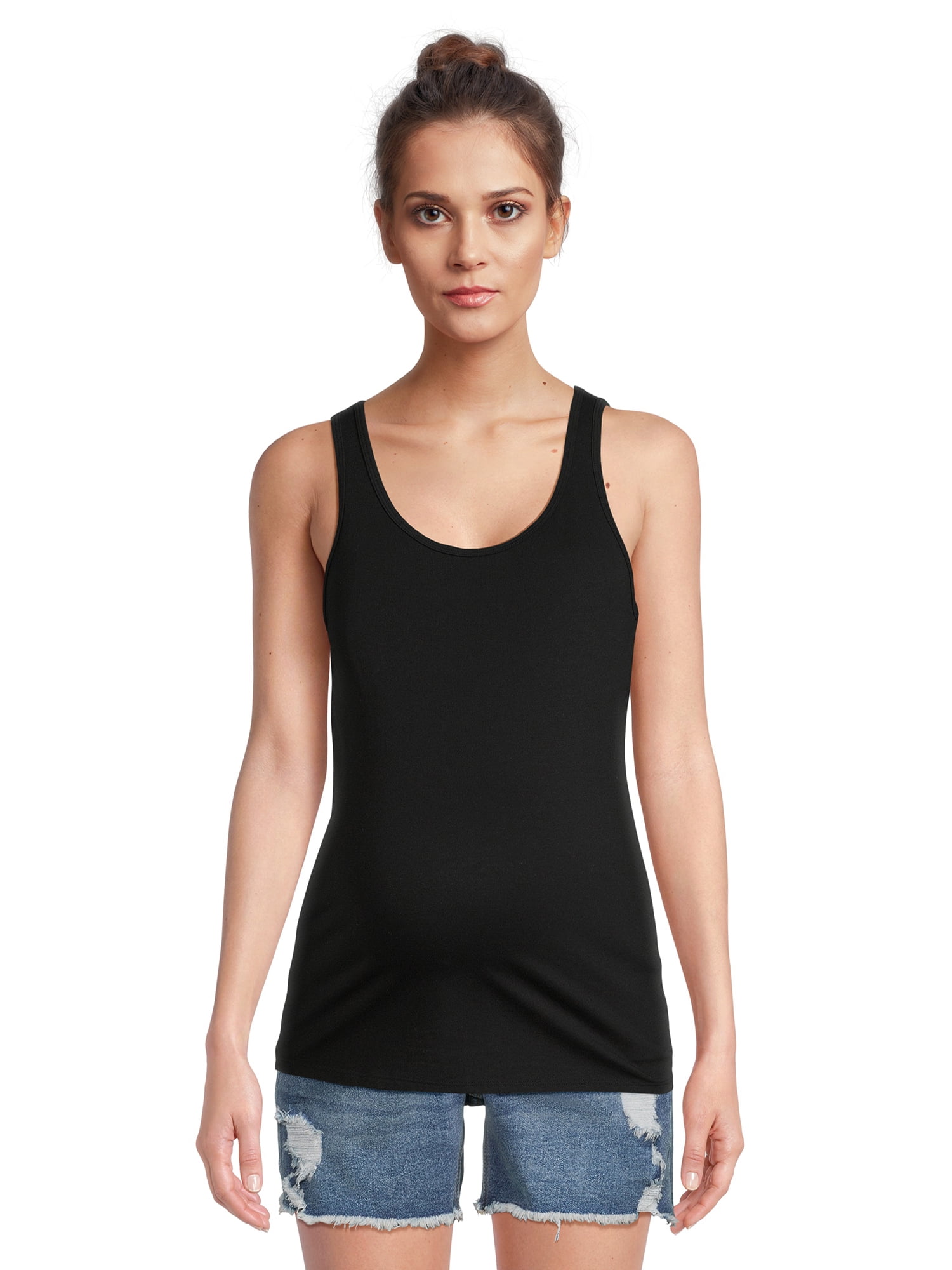 Time and Tru Maternity Essentials Non Shirred Tank, Sizes S-XXL