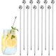 thumbnail image 1 of Palillos de Metal para cócteles - 10 brochetas Bloody Mary de Acero Inoxidable,Palillos de cóctel, Accesorios de Metal Bloody Mary, Pinchos de cóctel Reutilizables, Palillos de Dientes, 1 of 1