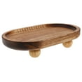 thumbnail image 6 of Entryway Table Riser Wooden Centerpiece Stand Table Riser Holder Farmhouse Wooden Bathroom Tray Small Kitchen Countertop Trays for Kitchen Counter Decors, 6 of 8