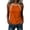Orange, variant on Noric Women's Sleeveless Tank Tops Summer Casual Contrast Binding Halter Neck Loose Fit Tops