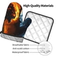 thumbnail image 4 of Gaeub Red And Blue Fire Skull Warrior Print Oven Mitts and Pot Holders Sets of 2,Heat Resistant Pad,Cooking Gloves, for Baking BBQ Home Decor, 4 of 7