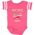 thumbnail image 3 of Inktastic Pop Quiz Mom Best Teacher Boys or Girls Baby Bodysuit, 3 of 5