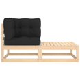 thumbnail image 3 of Juego de Lounge para Patio Casafoyer 2 Piezas con Cojines de Madera de Pino, 3 of 5
