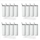 thumbnail image 1 of Vasos de Sublimación de 20 Onzas Flaco Recto, Acero Inoxidable para Sublimación En Blanco Vaso Delgado, con Tapa Y Pajita, Paquete de 16, 1 of 5