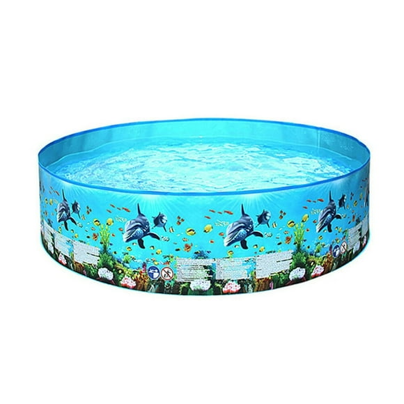 1PC Outdoor Water Playing Pool Cartoon  Pool Toy Hard Plastic Swimming Pool Toy Household Kids Toy for Kids Playing (Colorful Size S)