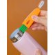 thumbnail image 4 of Naranja Paquete de 2 cepillos de limpieza de botellas, 3 en 1 multifuncional lindo limpiador de espacios de tapa de taza de zanahoria, cepillo de espacio plegable, 4 of 5