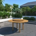 thumbnail image 3 of Amazonia Pubil 5-Piece Patio Round Lazy Susan Dining Table Set, Teak Finish, Ideal for Outdoors and Indoors, 3 of 4