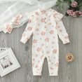 thumbnail image 2 of Vedolay Baby Girl Clothes Fall Winter Clothes Ruffle Knit Romper Jumpsuit Outfits White,80, 2 of 5