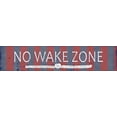thumbnail image 4 of Anna Quach 18x7 Black Modern Wood Framed Wall Art Titled - No Wake Zone, 4 of 6