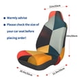 thumbnail image 3 of JUNZAN Geometric Cube Pattern Art Pattern Seat Covers,Universal Fit Sedans,Cars,Vans,SUV,Truck, 3 of 5