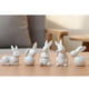 thumbnail image 4 of Figuritas de conejo de cerámica Toystoory decoración blanca pura 1 pieza, 4 of 6