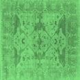 thumbnail image 1 of Ahgly Company Indoor Square Oriental Emerald Green Industrial Area Rugs, 8' Square, 1 of 4