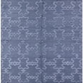 thumbnail image 1 of Ahgly Company Indoor Square Mid-Century Modern Azure Blue Oriental Area Rugs, 4' Square, 1 of 6