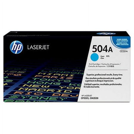 UPC: 0883585595709 | HP 504A (CE251A) Toner Cartridge  Cyan