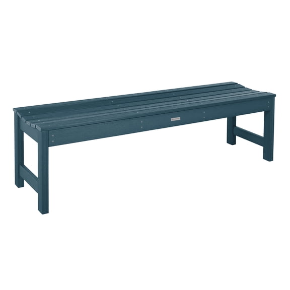Highwood Lehigh 5ft Picnic Bench - 2-Person, Eco-friendly, Synthetic Wood