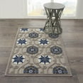 thumbnail image 5 of 3â€™ x 4â€™ Gray and Blue Indoor Outdoor Area Rug, 5 of 7