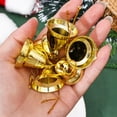 thumbnail image 4 of ‌WEGFTDUOP Hanging Bells Set - 6 Gold Decorative Chimes, 1.1in, Vacuum Plated, Home/Garden Party Decor (0.06lb), 4 of 7