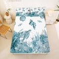 thumbnail image 5 of Erosebridal Ocean Conch Animals Bed Sheets,Watercolor Sealife Turtle Coral King Sheets For Teens 4-Piece, 5 of 6