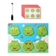 thumbnail image 5 of Juguetes de madera 2 en 1, juguetes Montessori, juego de combinar imágenes, juego de rompecabezas de monstruos de práctica, tablero de dibujo para reg, 5 of 9