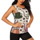 thumbnail image 2 of Balery Vintage Coffee Camiseta sin mangas estampada ligera para mujer, tops de entrenamiento sin mangas, camisetas de yoga transpirables de secado rápido.-X-Large, 2 of 7