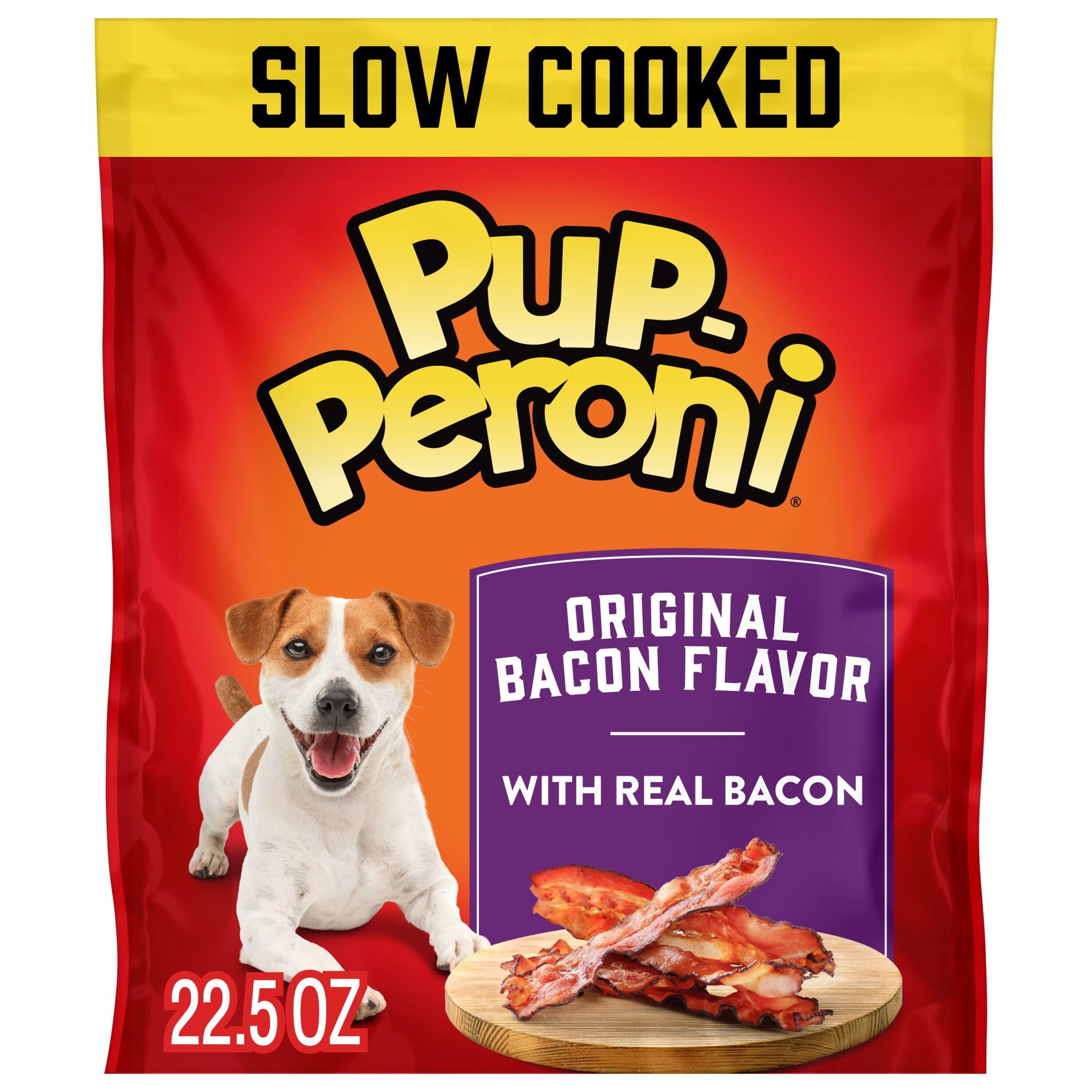 (4 pack) Pup Peroni Original Bacon Flavor Dog Treats, 22.5 Ounce Bag