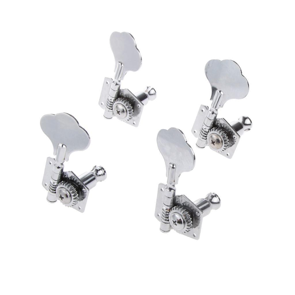 LeeQinersw 4R Bass Guitar Machine Heads Tuners Tuning Pegs Set for 4 String Jazz P Bass