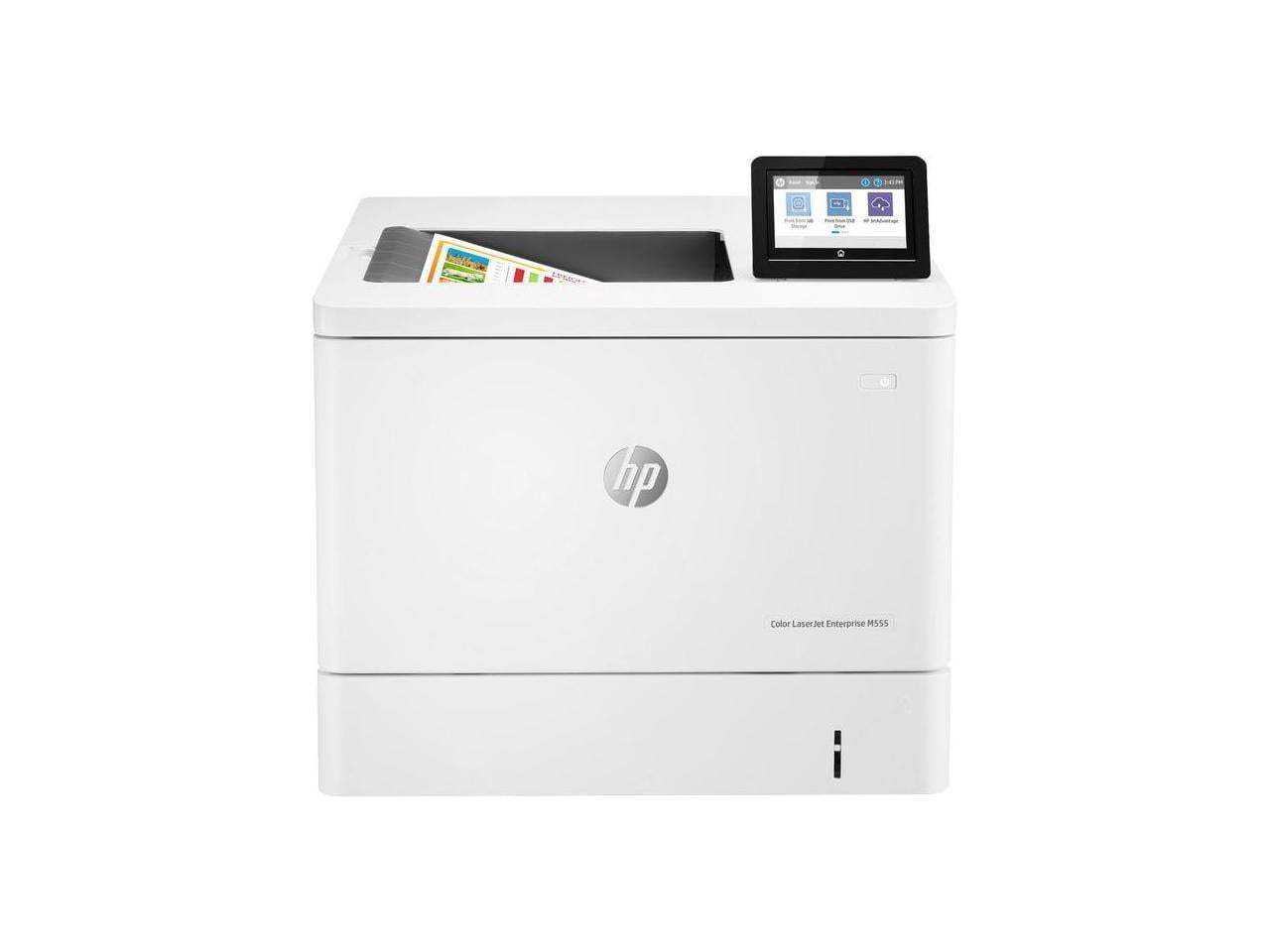 HP LaserJet Enterprise M554dn Color Printer, White, 35ppm Speed