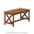 thumbnail image 3 of Furinno Tioman Hardwood Coffee Table with X Leg in Teak Oil, 3 of 5