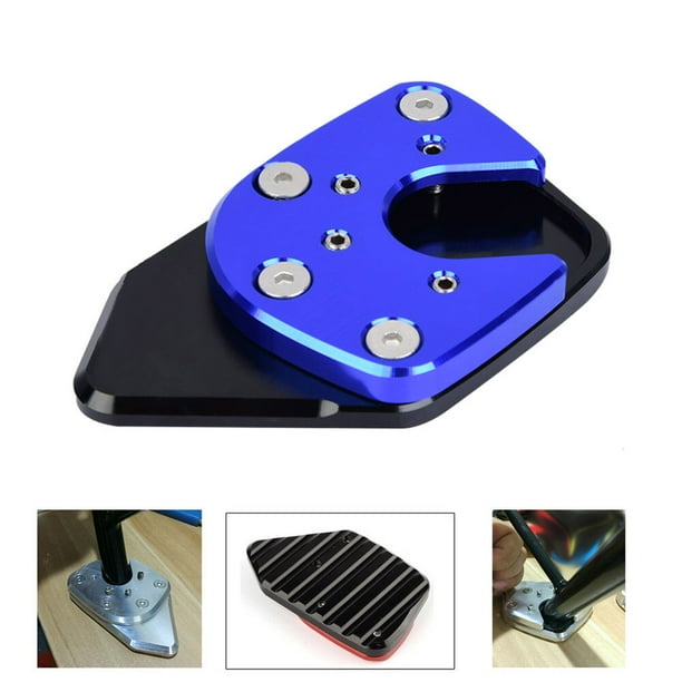 Placa de soporte lateral para motocicleta, almohadilla de soporte lateral antideslizante para motocicleta, extensión de soporte lateral, diseño exquisito